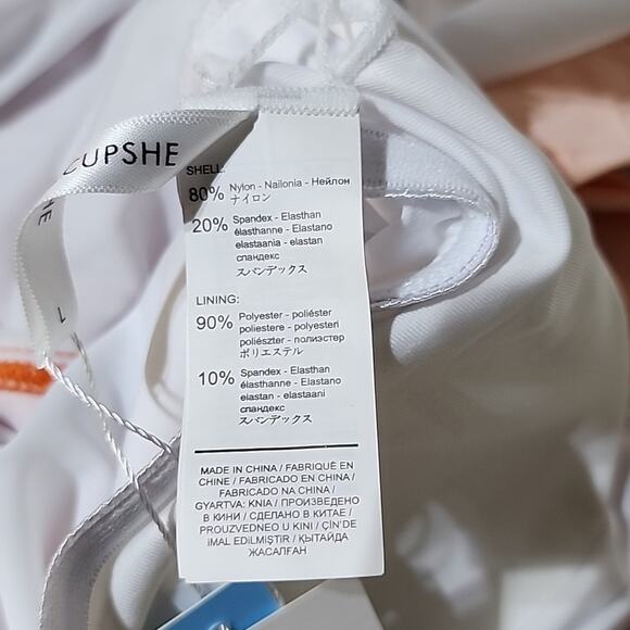 Cupshe One Piece Swimsuit, Wrap Color-Block Style, Women's Large, NWT - Picture 7 of 12